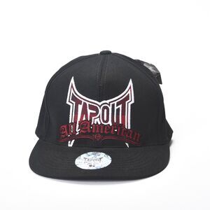 Tapout All American Deadwood Embroidered Black Baseball Cap Size L/XL